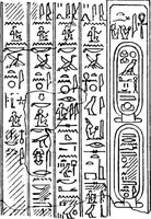 An illustration from The rock tombs of El Amarna .. (1903)