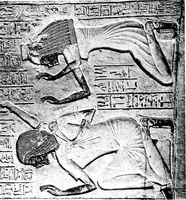 An illustration from The rock tombs of El Amarna .. (1903)