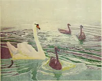 An illustration from Modern woodcuts and lithographs by British and French artists (1919)