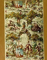 An illustration from Old time wall papers; an account of the pictorial papers on our forefathers' walls, with a study of the historical development of wall paper making and decoration (1905)