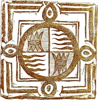 An illustration from Italian ceramic art : The maiolica pavement tiles of the fifteenth century (1902)