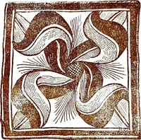 An illustration from Italian ceramic art : The maiolica pavement tiles of the fifteenth century (1902)
