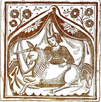 An illustration from Italian ceramic art : The maiolica pavement tiles of the fifteenth century (1902)