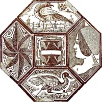 Picture 37 of 92 from Italian ceramic art : The maiolica pavement tiles of the fifteenth century (1902), leaf 64