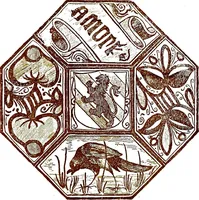 Picture 38 of 92 from Italian ceramic art : The maiolica pavement tiles of the fifteenth century (1902), leaf 65