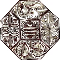 An illustration from Italian ceramic art : The maiolica pavement tiles of the fifteenth century (1902)