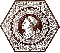 An illustration from Italian ceramic art : The maiolica pavement tiles of the fifteenth century (1902)