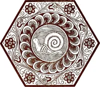 Picture 43 of 92 from Italian ceramic art : The maiolica pavement tiles of the fifteenth century (1902), leaf 70