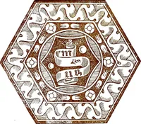 An illustration from Italian ceramic art : The maiolica pavement tiles of the fifteenth century (1902)
