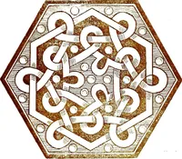 An illustration from Italian ceramic art : The maiolica pavement tiles of the fifteenth century (1902)