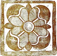 An illustration from Italian ceramic art : The maiolica pavement tiles of the fifteenth century (1902)