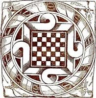 An illustration from Italian ceramic art : The maiolica pavement tiles of the fifteenth century (1902)