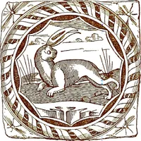 An illustration from Italian ceramic art : The maiolica pavement tiles of the fifteenth century (1902)