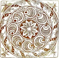 An illustration from Italian ceramic art : The maiolica pavement tiles of the fifteenth century (1902)