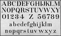 An illustration from Lettering for draftsmen, engineers and students; a practical system of freehand lettering for working drawings (1917)