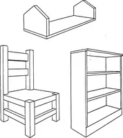 An illustration from Simplified mechanical perspective for the use of ... schools (1909)
