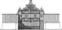An illustration from English ironwork of the XVIIth & XVIIIth centuries; an historical & analytical account of the development of exterior smithcraft (1911)