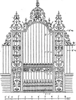 An illustration from English ironwork of the XVIIth & XVIIIth centuries; an historical & analytical account of the development of exterior smithcraft (1911)