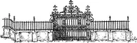 An illustration from English ironwork of the XVIIth & XVIIIth centuries; an historical & analytical account of the development of exterior smithcraft (1911)