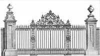 An illustration from English ironwork of the XVIIth & XVIIIth centuries; an historical & analytical account of the development of exterior smithcraft (1911)