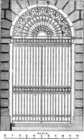 An illustration from English ironwork of the XVIIth & XVIIIth centuries; an historical & analytical account of the development of exterior smithcraft (1911)