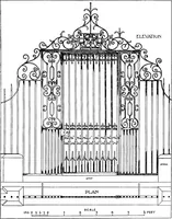 Picture 107 of 246 from English ironwork of the XVIIth & XVIIIth centuries; an historical & analytical account of the development of exterior smithcraft (1911), leaf 274