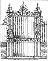 An illustration from English ironwork of the XVIIth & XVIIIth centuries; an historical & analytical account of the development of exterior smithcraft (1911)