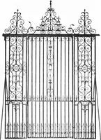 An illustration from English ironwork of the XVIIth & XVIIIth centuries; an historical & analytical account of the development of exterior smithcraft (1911)