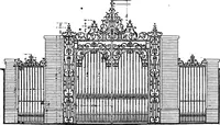 An illustration from English ironwork of the XVIIth & XVIIIth centuries; an historical & analytical account of the development of exterior smithcraft (1911)