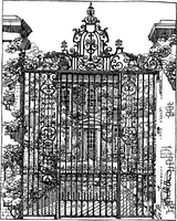 An illustration from English ironwork of the XVIIth & XVIIIth centuries; an historical & analytical account of the development of exterior smithcraft (1911)