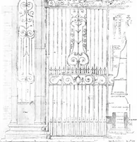 An illustration from English ironwork of the XVIIth & XVIIIth centuries; an historical & analytical account of the development of exterior smithcraft (1911)