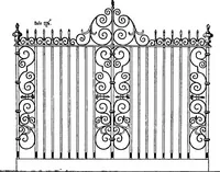 An illustration from English ironwork of the XVIIth & XVIIIth centuries; an historical & analytical account of the development of exterior smithcraft (1911)
