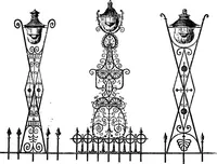An illustration from English ironwork of the XVIIth & XVIIIth centuries; an historical & analytical account of the development of exterior smithcraft (1911)