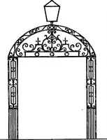 An illustration from English ironwork of the XVIIth & XVIIIth centuries; an historical & analytical account of the development of exterior smithcraft (1911)