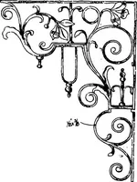 An illustration from English ironwork of the XVIIth & XVIIIth centuries; an historical & analytical account of the development of exterior smithcraft (1911)