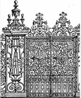 An illustration from English ironwork of the XVIIth & XVIIIth centuries; an historical & analytical account of the development of exterior smithcraft (1911)