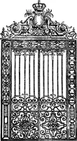 An illustration from English ironwork of the XVIIth & XVIIIth centuries; an historical & analytical account of the development of exterior smithcraft (1911)