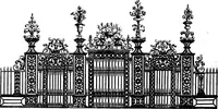 An illustration from English ironwork of the XVIIth & XVIIIth centuries; an historical & analytical account of the development of exterior smithcraft (1911)