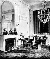 An illustration from The room beautiful; a collection of interior illustrations showing decoration and furnishing details of the important furnishing periods (1915)
