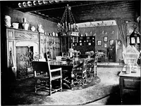 An illustration from The room beautiful; a collection of interior illustrations showing decoration and furnishing details of the important furnishing periods (1915)