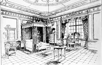 An illustration from The room beautiful; a collection of interior illustrations showing decoration and furnishing details of the important furnishing periods (1915)