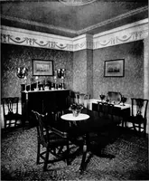 An illustration from The room beautiful; a collection of interior illustrations showing decoration and furnishing details of the important furnishing periods (1915)