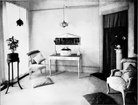 An illustration from The room beautiful; a collection of interior illustrations showing decoration and furnishing details of the important furnishing periods (1915)
