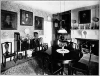 An illustration from The room beautiful; a collection of interior illustrations showing decoration and furnishing details of the important furnishing periods (1915)