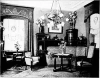 An illustration from The room beautiful; a collection of interior illustrations showing decoration and furnishing details of the important furnishing periods (1915)