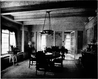 An illustration from The room beautiful; a collection of interior illustrations showing decoration and furnishing details of the important furnishing periods (1915)