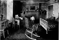 An illustration from The room beautiful; a collection of interior illustrations showing decoration and furnishing details of the important furnishing periods (1915)