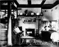 An illustration from The room beautiful; a collection of interior illustrations showing decoration and furnishing details of the important furnishing periods (1915)