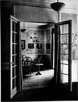 An illustration from The room beautiful; a collection of interior illustrations showing decoration and furnishing details of the important furnishing periods (1915)