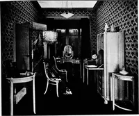 An illustration from The room beautiful; a collection of interior illustrations showing decoration and furnishing details of the important furnishing periods (1915)